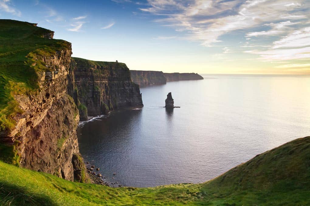 Get a breath of fresh Irish sea air at the Cliffs of Moher