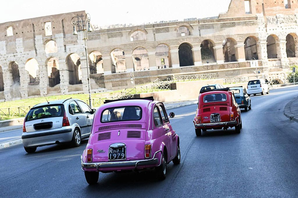 Incentive Reise nach Rom mit Oldtimer Fiat Tour und b-ceed
