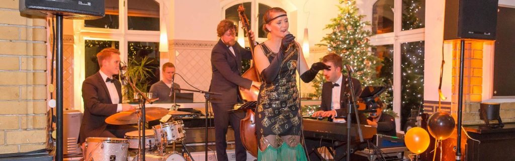 Jazz Live Band zur 20er Jahre Gatsby Weihnachtsparty b-ceed events