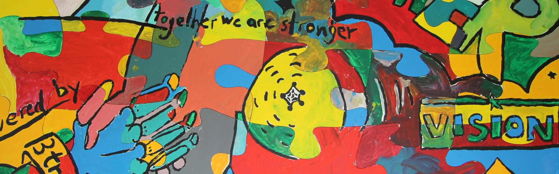 neue Erfahungen durch den Kreativ Workshop - Puzzle Team Painting!