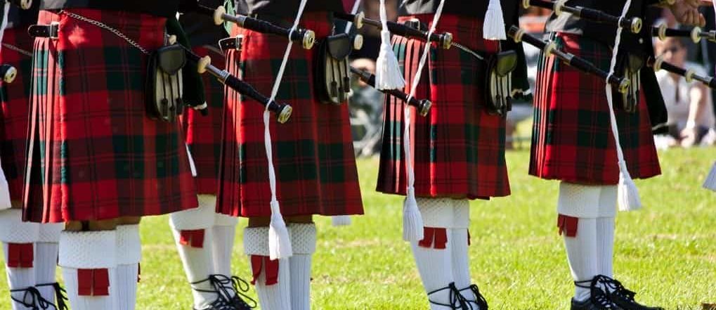 Kilts and bagpipes are part of Scottish culture