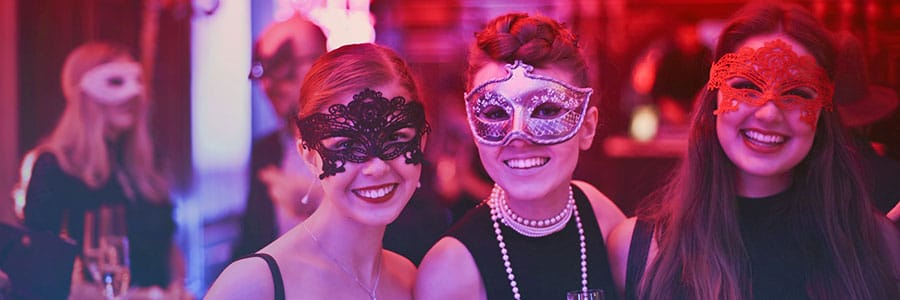 The creative masked ball Venice corporate event with b-ceed!