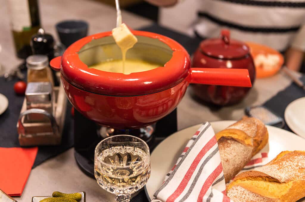 Real Fondue mobile for Christmas party with the company | b-ceed Eventagentur