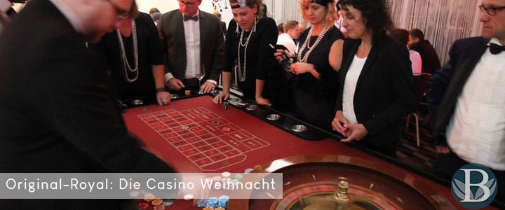 Book mobile Christmas party with Casino Royal motto from b-ceed:events