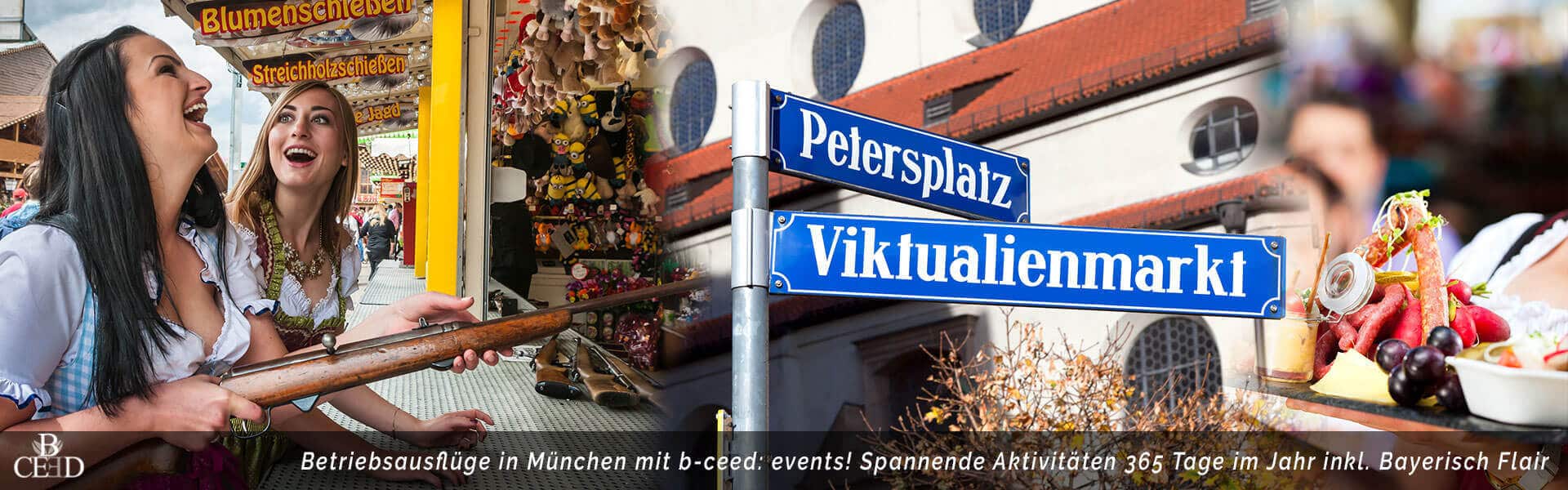 Outdoor Stadt Rallye mit Team Aufgaben und Snacks beim Betriebsausflug in München - b-ceed: events