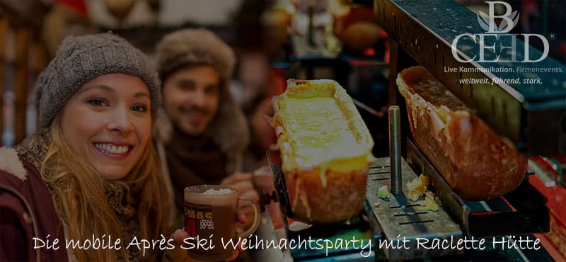 Apres Ski Christmas Party with Raclette Booth - mobile Christmas party by b-ceed: events