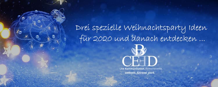 Three Christmas party ideas from b-ceed: events 2020