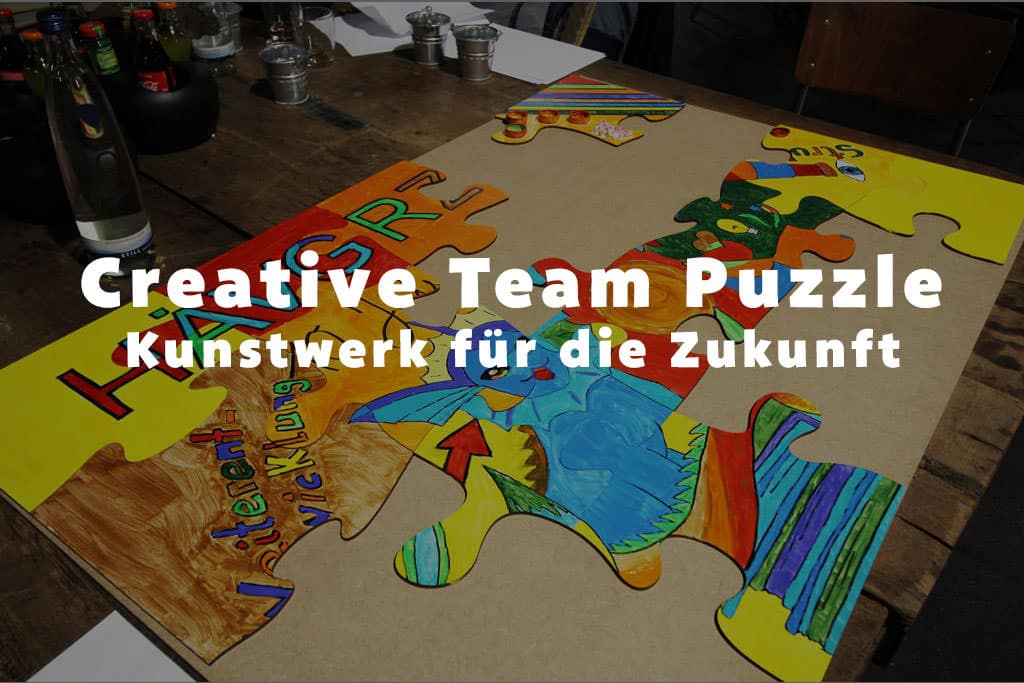 Teambuilding - Creative Team Puzzle ein Kunstwerk für die Zukunft schaffen b-ceed: events!