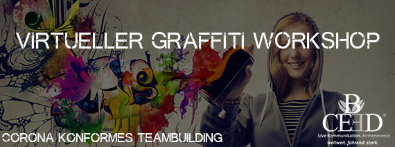 Virtuelles Teamevent: Remote Graffiti Workshop von b-ceed: teambuilding eventagentur