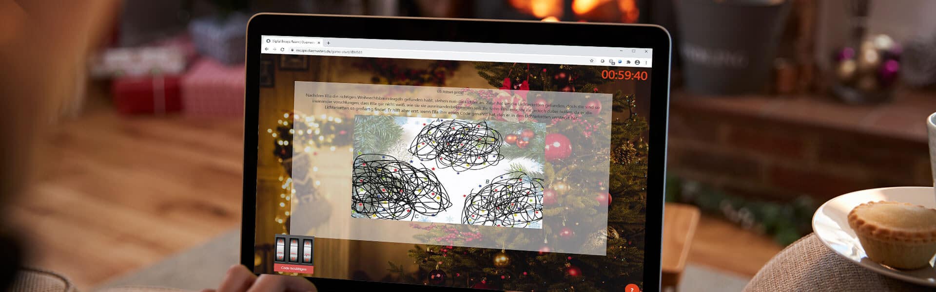 Online Escape Room for a virtual Christmas party with the team - b-ceed eventagentur