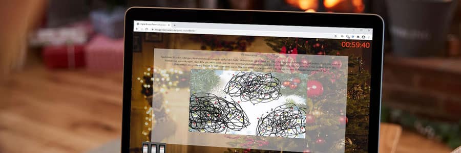 Virtuelle Weihnachtsfeier 2021 buchen - bei b-ceed Events