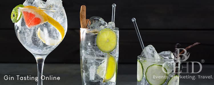 Gin Tasting Online Event - event planning company b-ceed Teamevents Online 2021