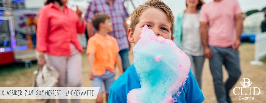 Summer party for young and old - mobile fair with candyfloss and games - bceed eventagentur