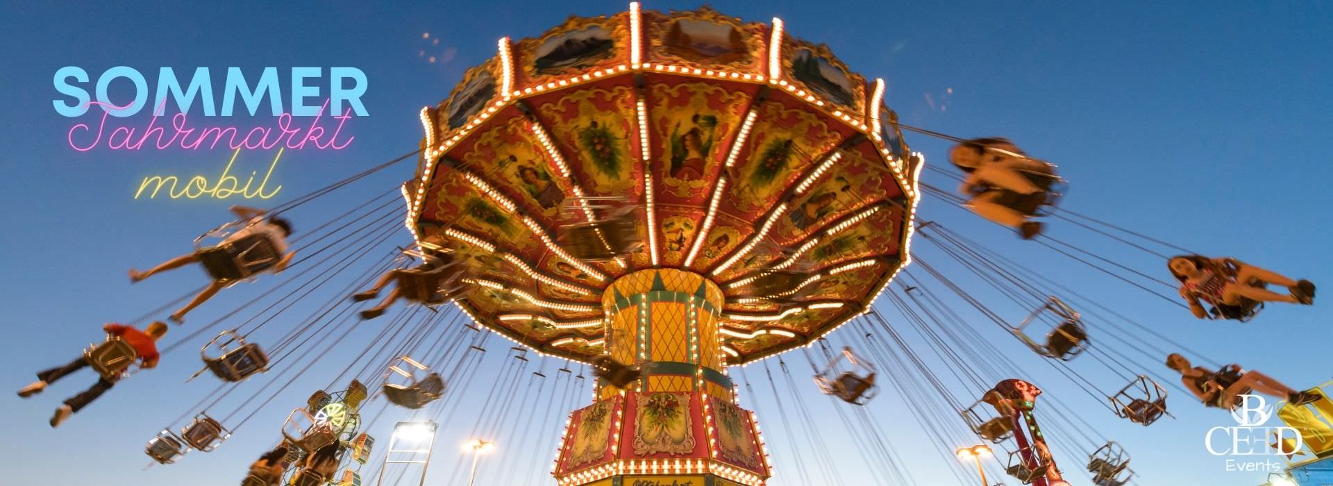Fairground summer party - fairground feeling on the company grounds | b-ceed Events
