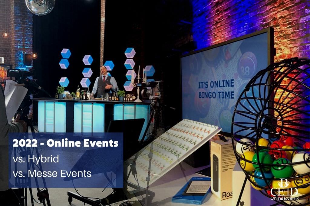 Online Events for Companies 2022 - Hybrid Meetings and Virtual Conferences as well as Trade Fairs | event planning company bceed
