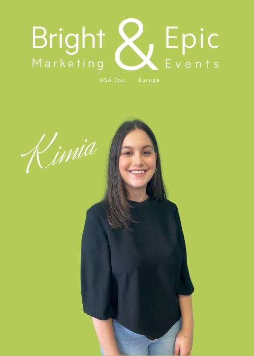 Kimia Haerri - Event Sales Assistant Bright and Epic USA and Europe