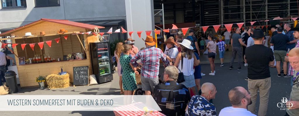 Wild West summer festival with stalls and decorations as well as BBQ dinner by b-ceed Events