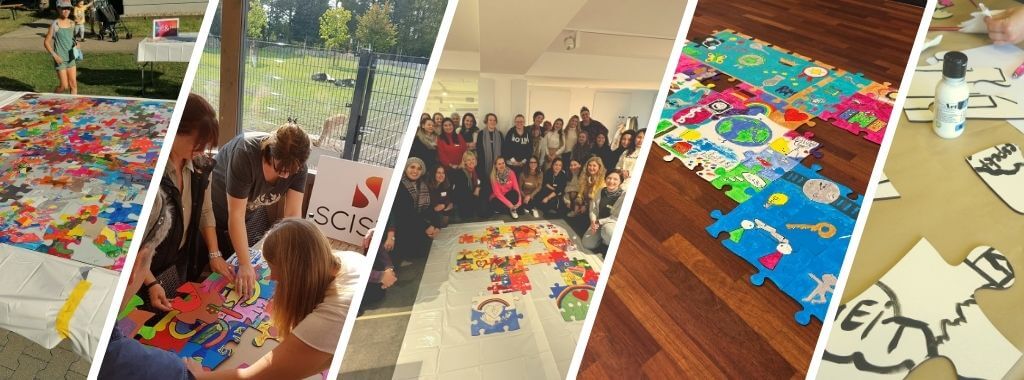 Team Puzzle Painting Teamevent: Das beliebteste Tool zur Förderung von Kreativität und Vertrauen bei b-ceed als Kick Off Event buchen