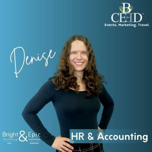Denise Müller - Accounting and HR at Bright & Epic and b-ceed